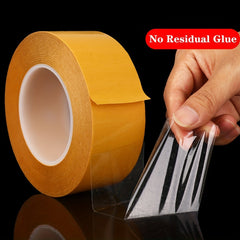 50M High Temp PET Double Sided Tape Transparent Heat Resistant Strong Adhesive