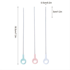 3pc Pipe Cleaners Straw Cleaning Brush Kit 7.3in