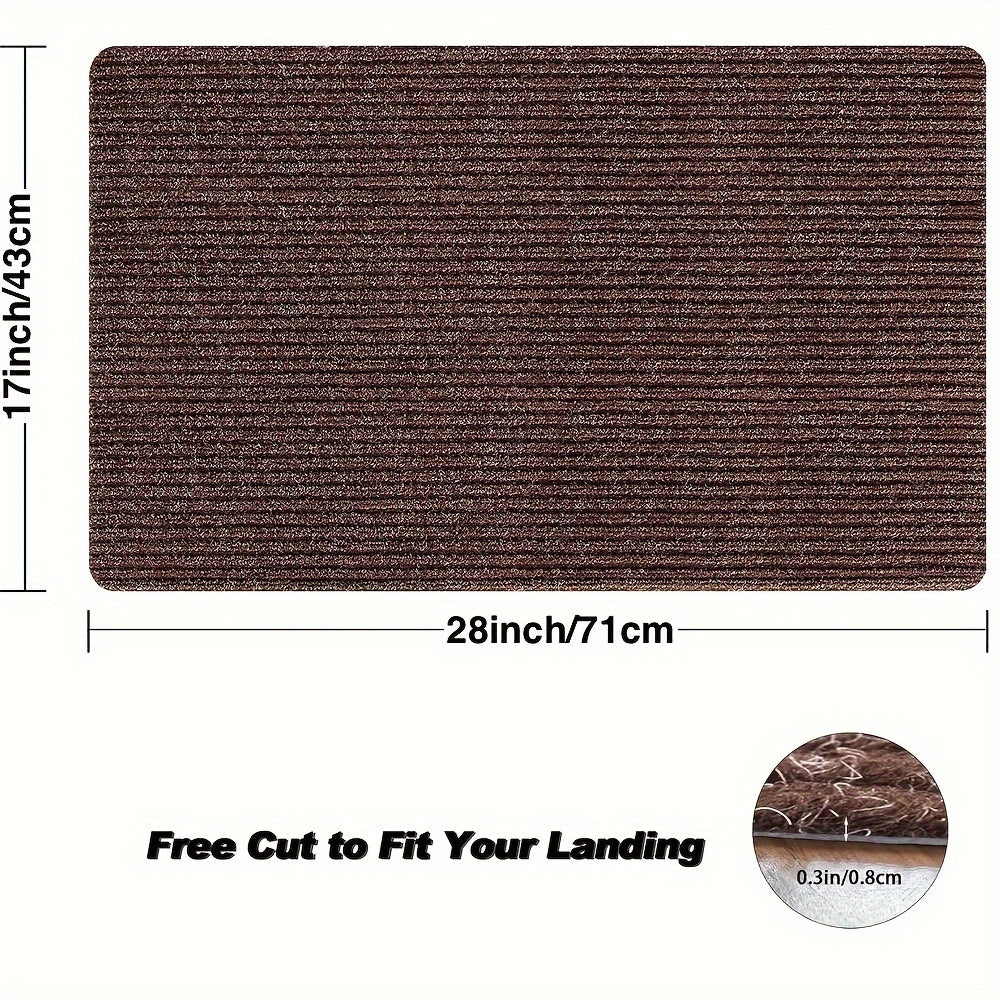 Durable Indoor Door Mat Self-adhesive Stair Floor Mat Carpet Non-slip Absorbent