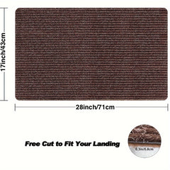 Durable Indoor Door Mat Self-adhesive Stair Floor Mat Carpet Non-slip Absorbent