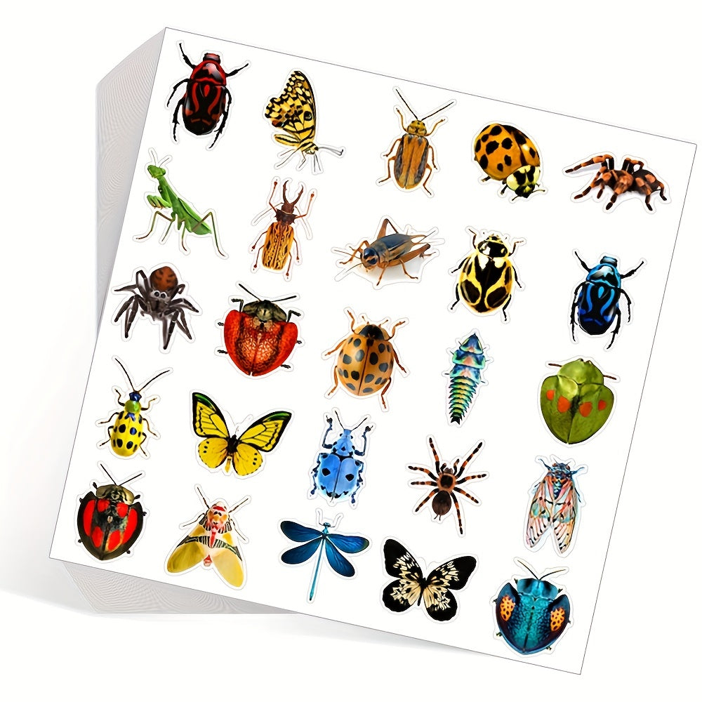 50pcs Insect Spider Cartoon Stickers for DIY Water Cup Computer Phone Skateboard