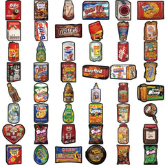 48pcs Cartoon Doodle Stickers Waterproof for Water Bottles Laptops Scrapbooks