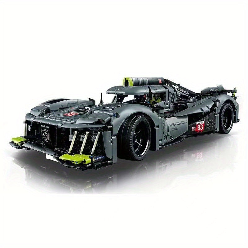 Gray Sports Car Building Blocks Gift