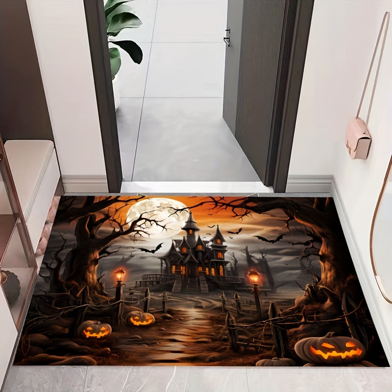 Gothic Absorbent Floor Mat for Bathroom and Home Decor 60x80cm