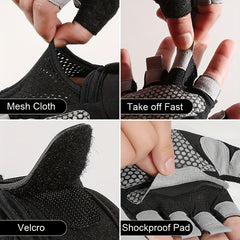 Half Finger Gym Gloves for Body Building Training Fitness Cycling