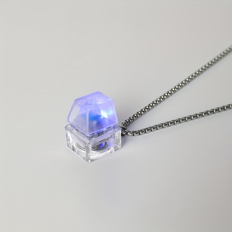 Decompression Necklace Mechanical Key Pendant Couple Matching Accessory