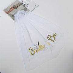 Bride To Be Veil Bachelorette Party Veil Wedding Accessories