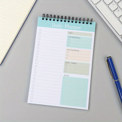 Daily Planner Notepad Undated 52 Sheets Tear Off Checklist
