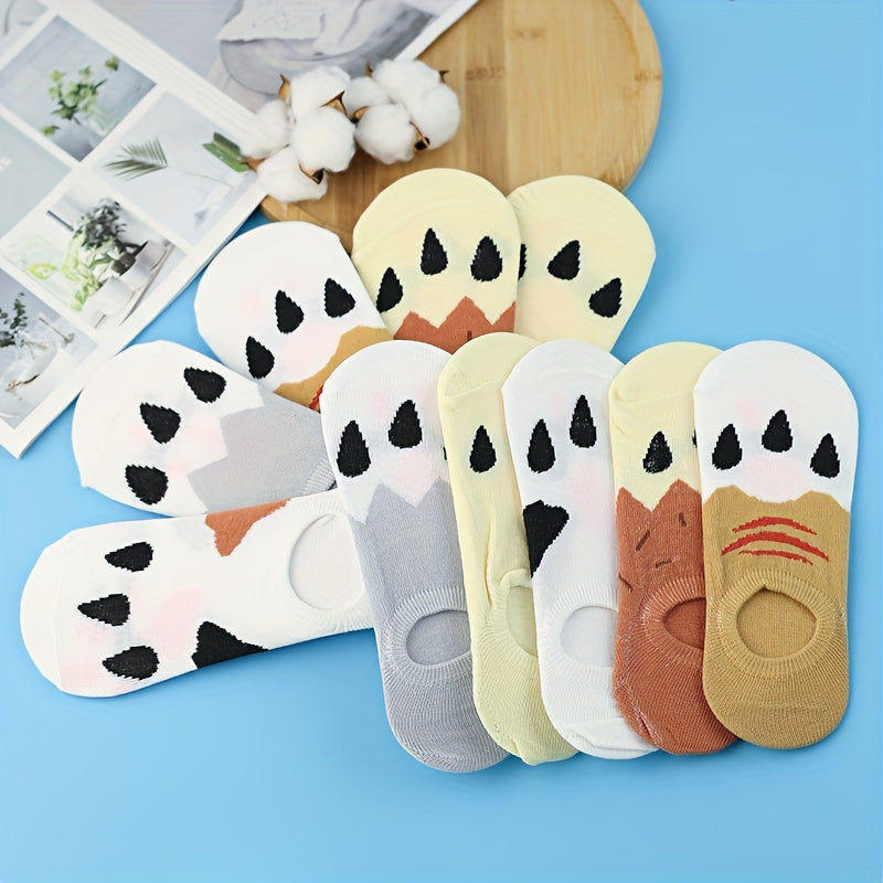 Animal Claw Print Ankle Socks Women's Stockings & Hosiery