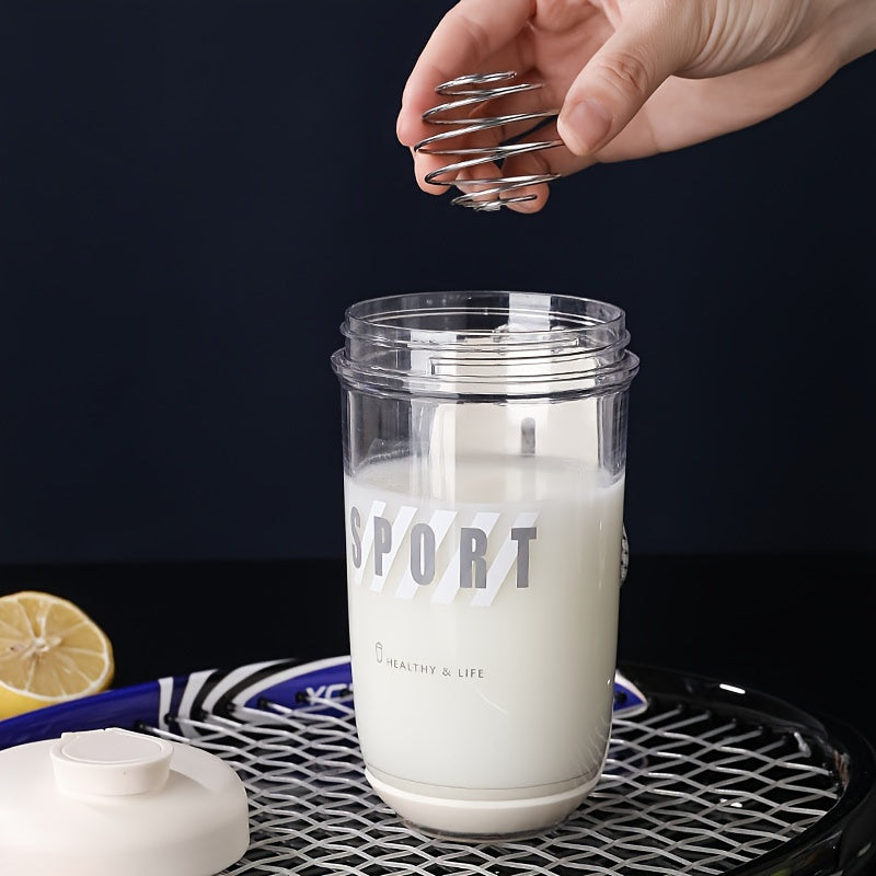 600ml Protein Powder Shaker Water Cup with Stirring Ball
