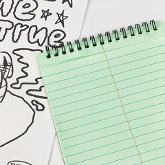 A5 Green Coil Notebook with Protective Case - 50 Sheets