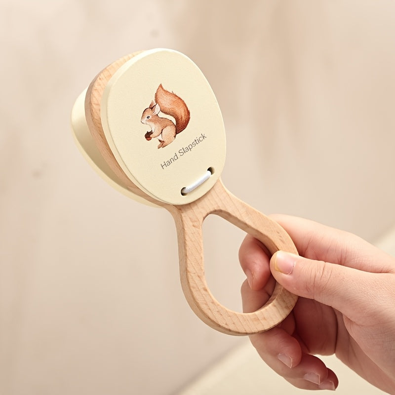 Wooden Squirrel Grip Toy for Young Kids