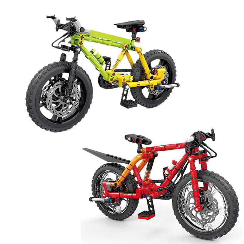 Kids Bicycle Blocks Mountain Bike Model Educational Toy