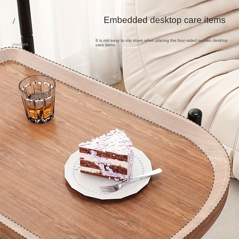 Small Coffee Table Sofa Side Rack Shelf with Wheels