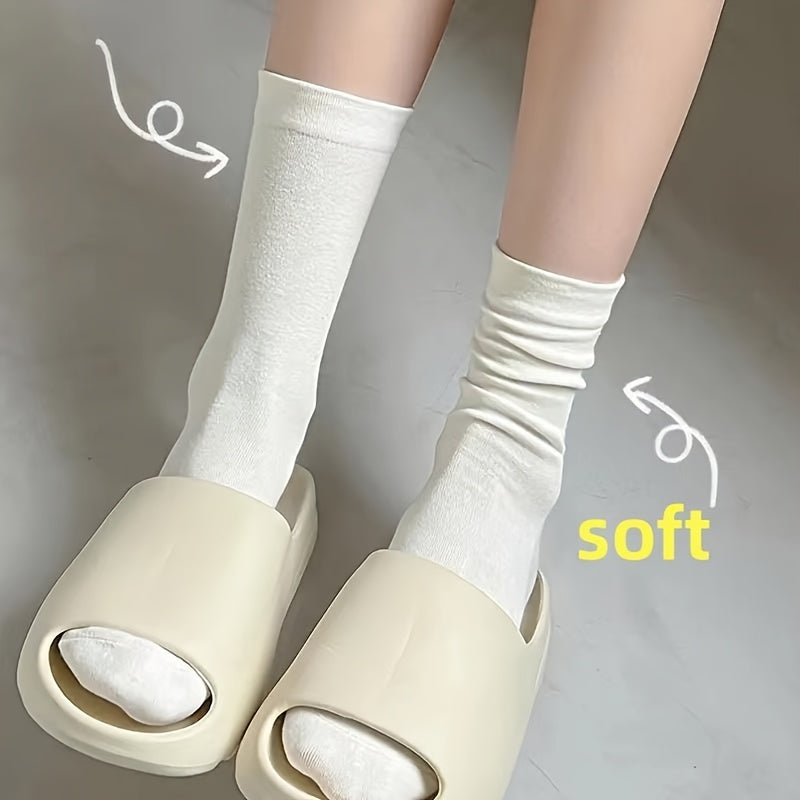 5 Pairs Comfy & Soft Mid Tube Women's Socks