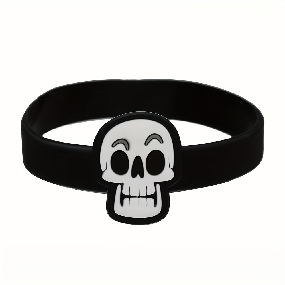Halloween Silicone Bracelet Cartoon Waterproof Stretch Soft Rubber