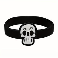Halloween Silicone Bracelet Cartoon Waterproof Stretch Soft Rubber