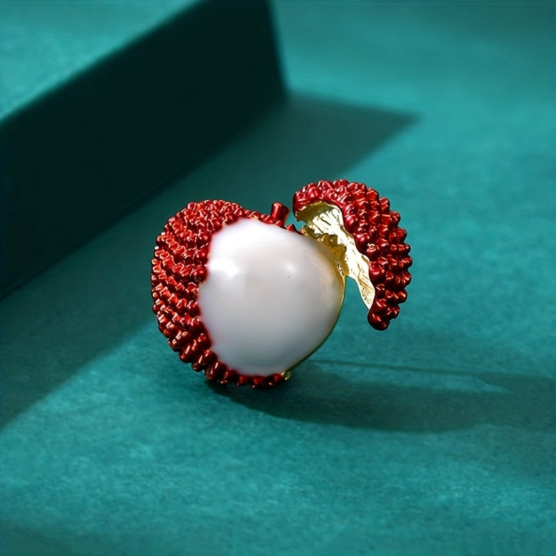 Lychee Brooch With Anti Slip Buckle Men's Pin