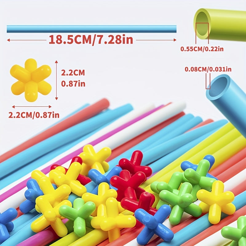 DIY Pipeline Building Blocks Puzzle Toys - Morandi Colors