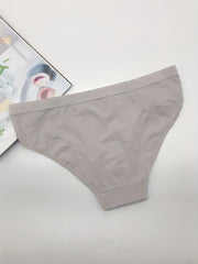 5pcs Solid Bow Tie Briefs Women's Lingerie & Underwear