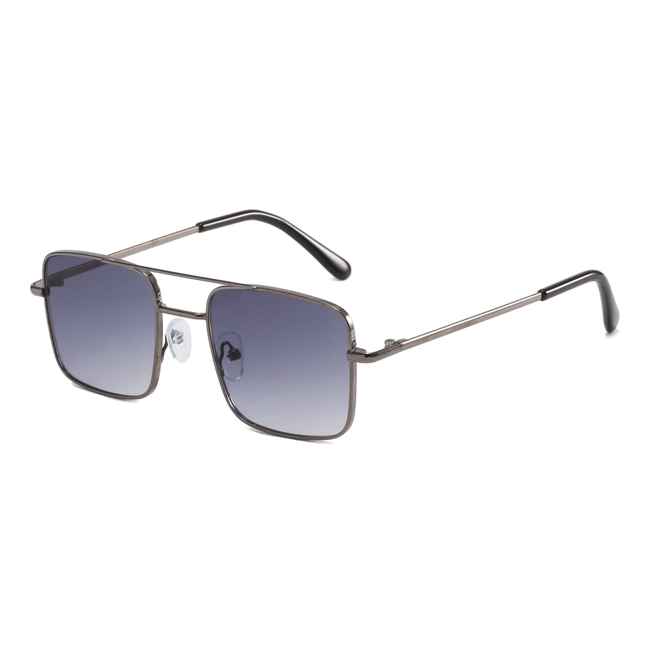 Retro Square Metal Sunglasses for Sun Protection