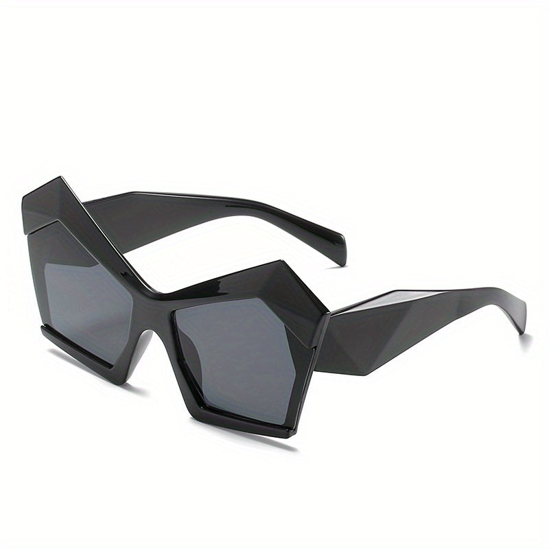 Y2K Irregular Cat Eye Sunglasses Jelly Frame Gradient Glasses UV400