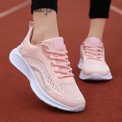 Women's Lightweight Mesh Running Shoes Breathable Lace Up Sneakers