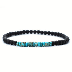 Men's Frosted Stone Beads Bracelet Gift For Men