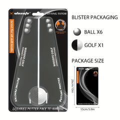 Golf Putting Alignment Mirror with Beads & Ball