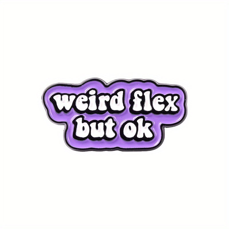 Funny Quote Enamel Pins Badges Letters Dialog Bag Brooches Cartoon Lapel Pin