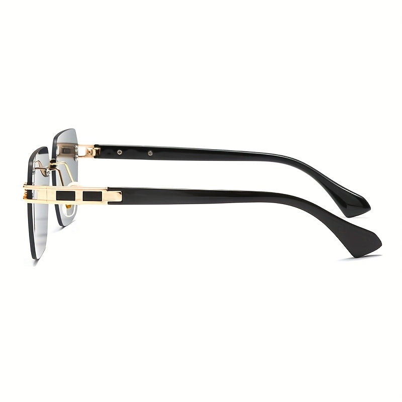 Rimless Sunglasses UV Protection Men's Decorative Sunglasses