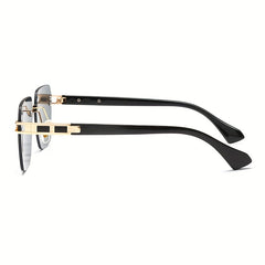 Rimless Sunglasses UV Protection Men's Decorative Sunglasses