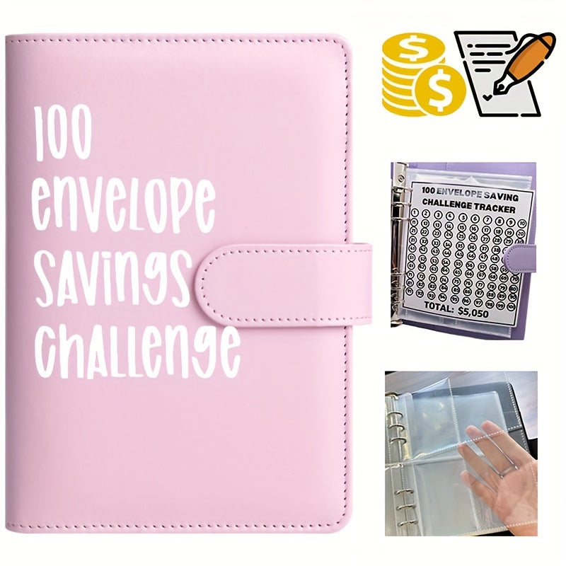 100 Envelope Challenge Binder Savings MoneyChallenges Budget Binder