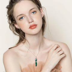 Healing Crystal Point Pendant Necklace Reiki Healing Crystals