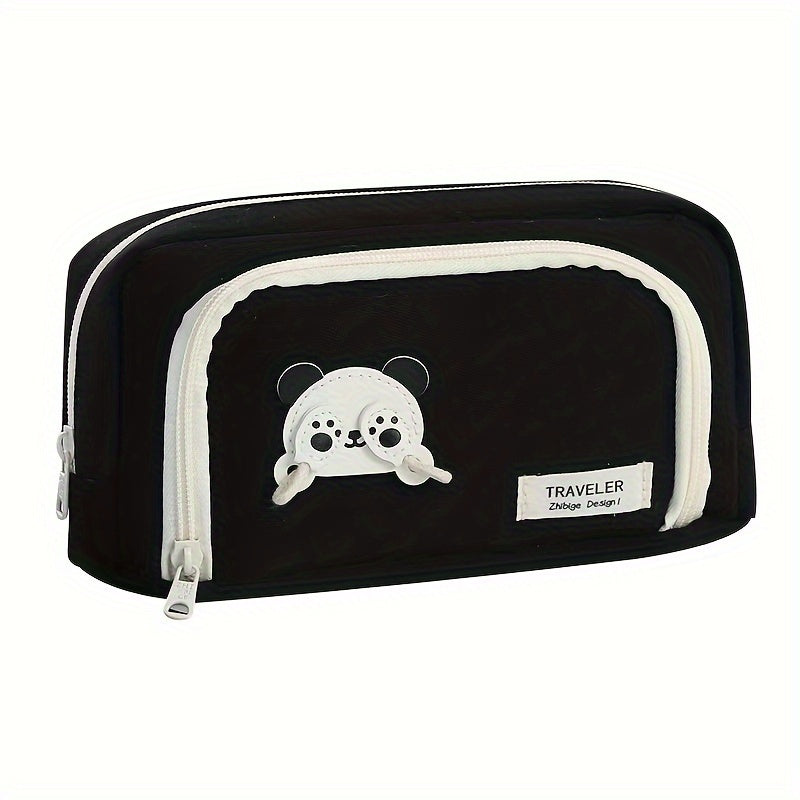 Panda Large Capacity Pencil Case for School Students