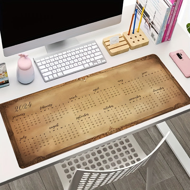 2023 Desk Pad Calendar Gaming Mouse Pad Non Slip Computer Mat