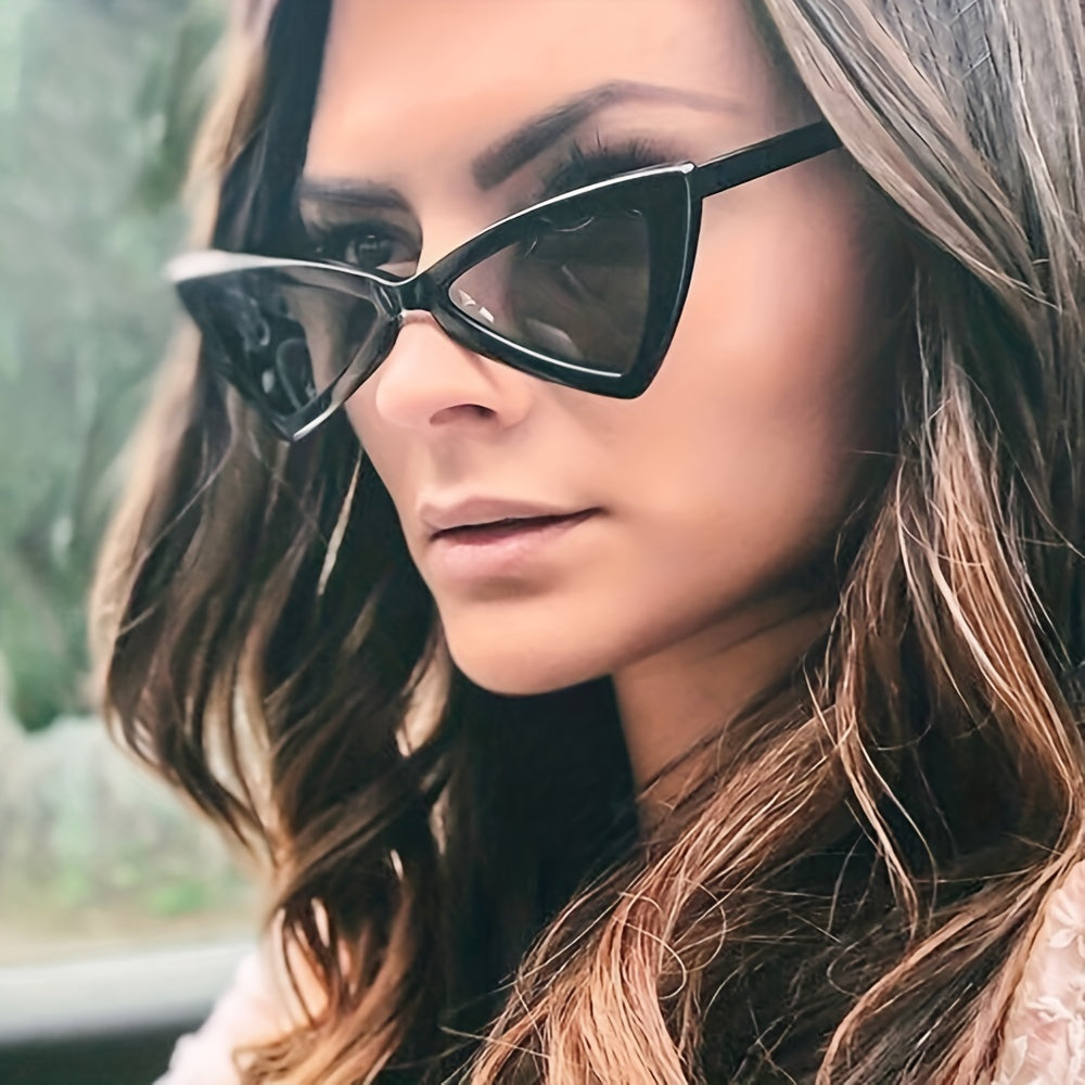 Y2K Triangle Cat Eye Sunglasses UV400 Sun Shades