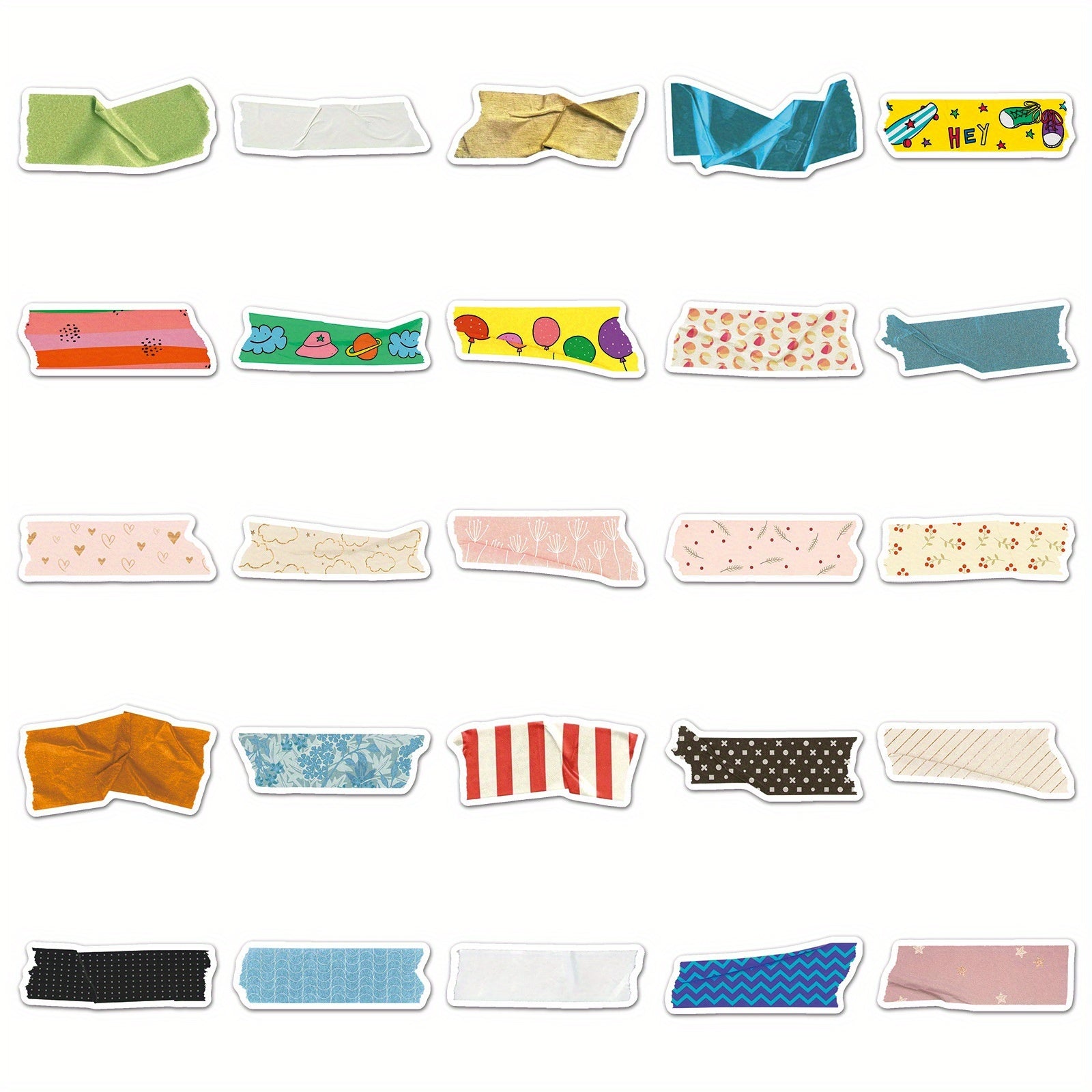 50 Colorful Polka Dot Stickers with Adhesive Tape Reusable Self Adhesive Deca