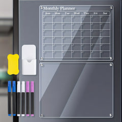2pcs Acrylic Magnetic Calendar Sets for Fridge