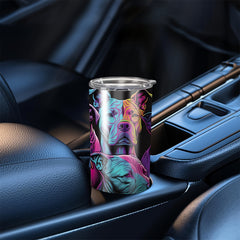 Colorful Dog Steel Tumbler Insulated Travel Mug