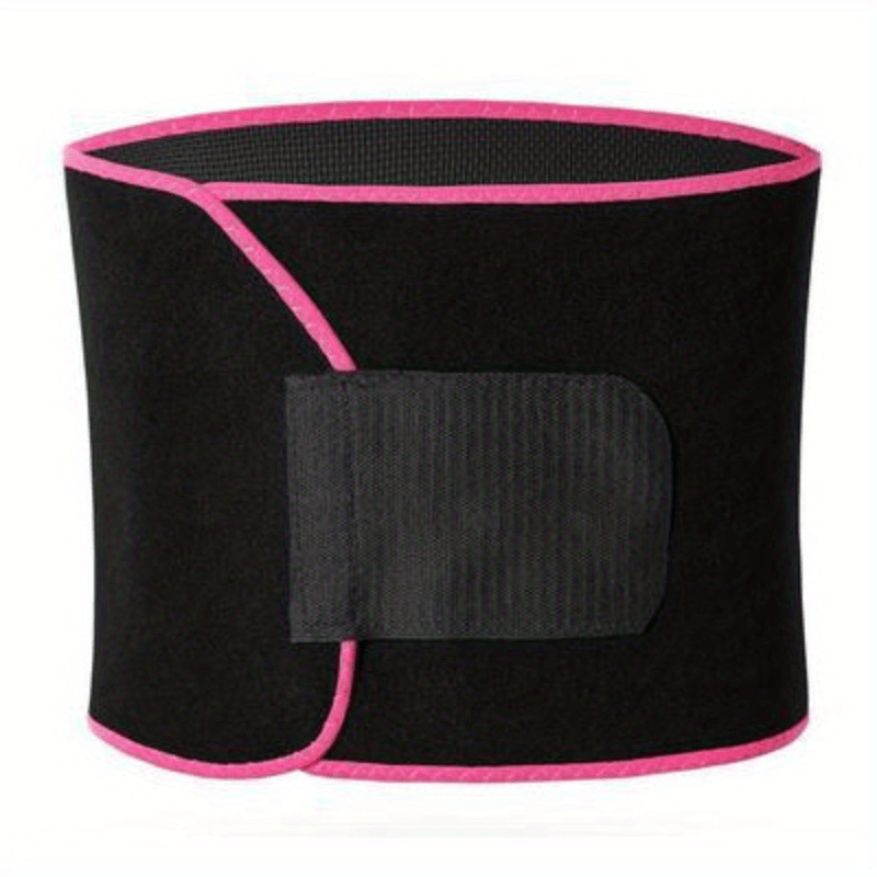 Silver Fabric Waist Protector Sweatband Adjustable Waist Training Fitness Belt