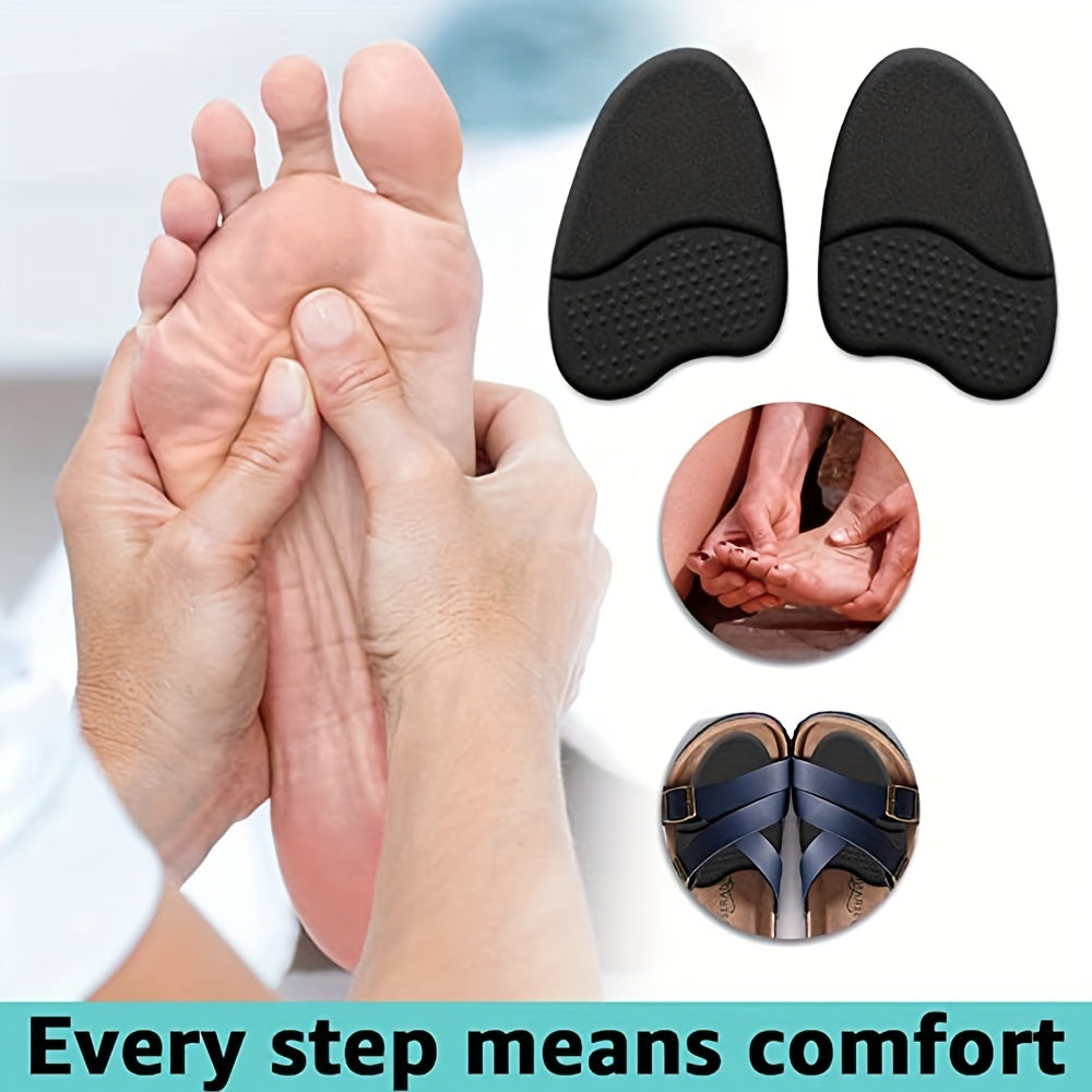 2pcs Silicone Half Insoles for High Heels Sandals Metatarsal Pads