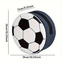Football Pattern Insulation Bag Portable Reusable Lunch Bags