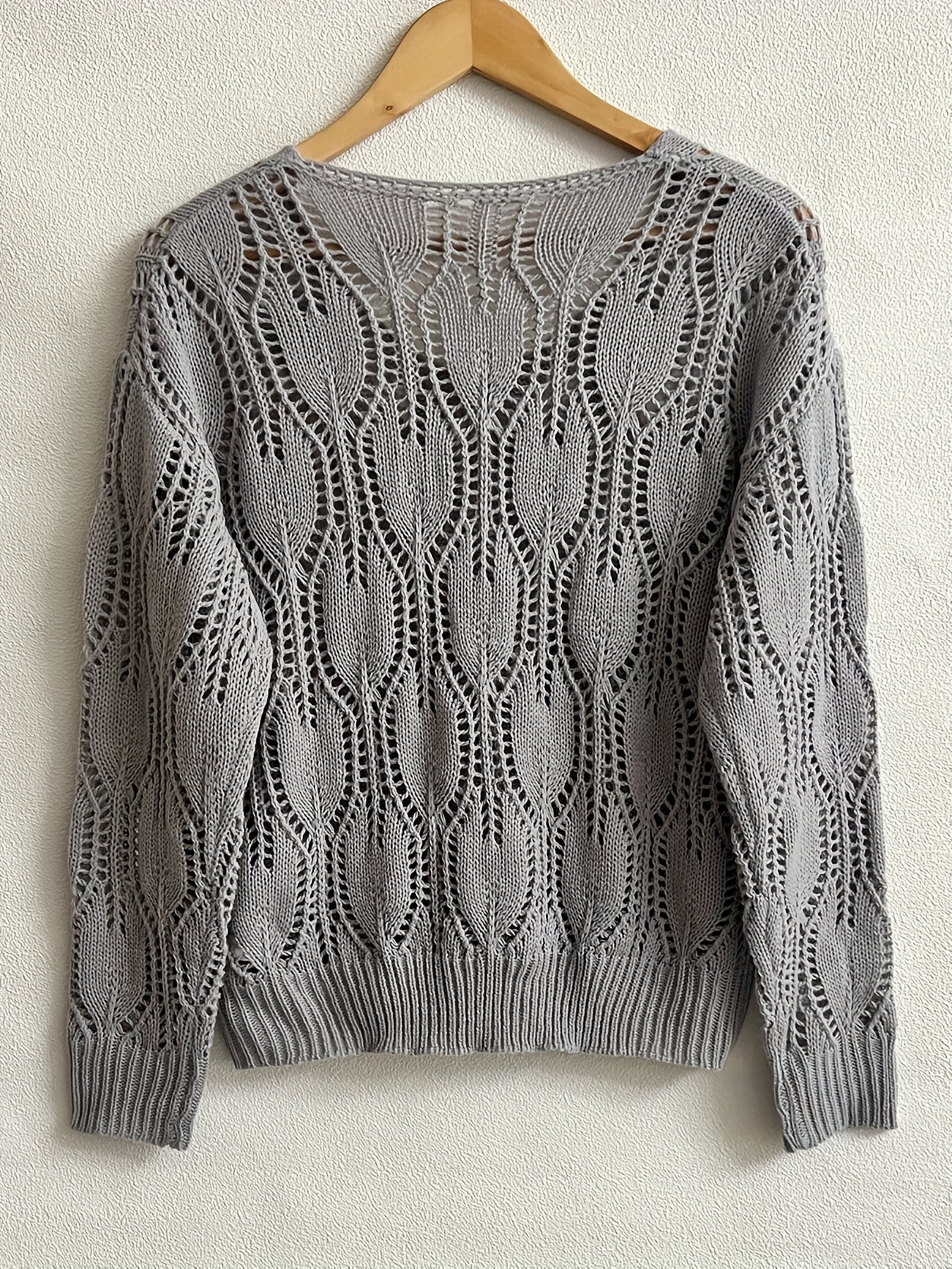 V Neck Cut Out Sweater for Women