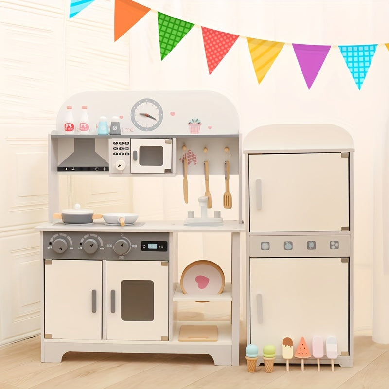 Mini Kitchen Refrigerator Wooden Chef Toy Set, Eid Mubarak