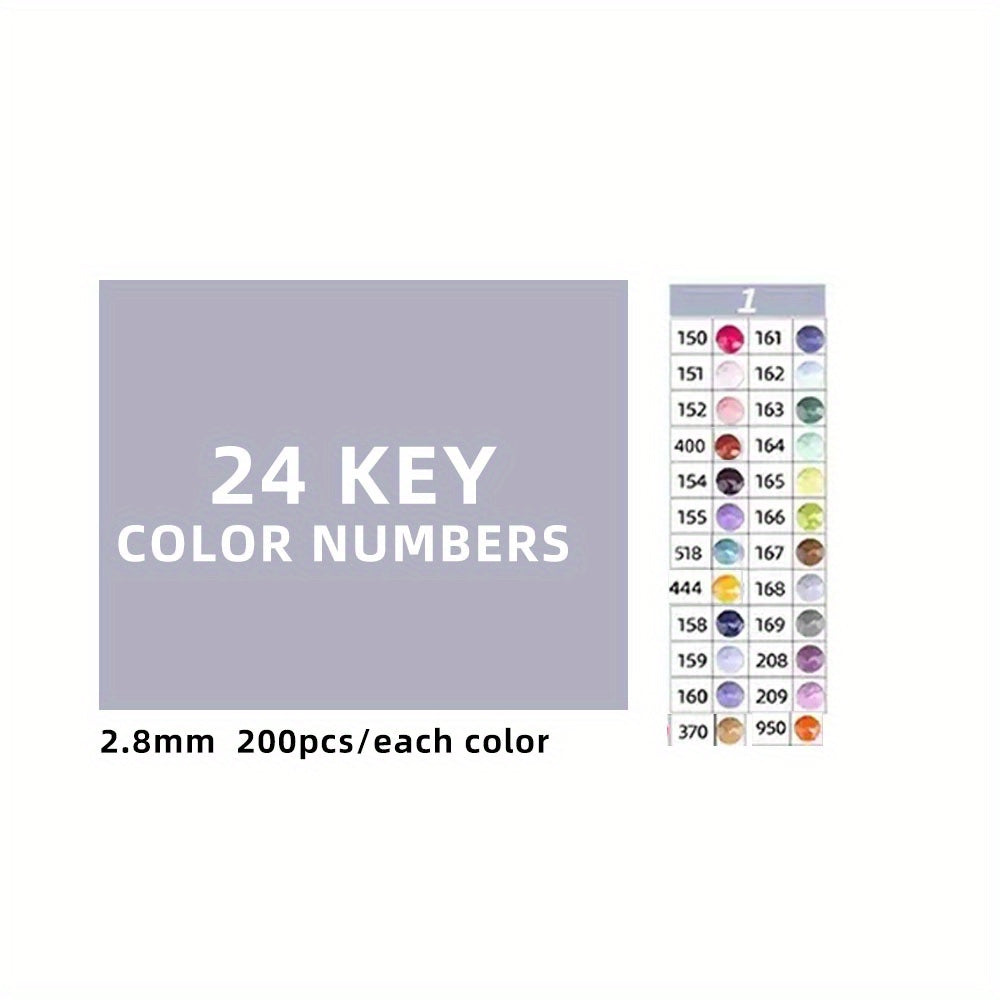 1pc 445 Colors Diamond Painting Accessory Kit 5D Faceted Diamonds