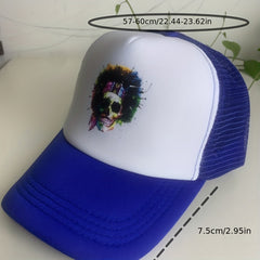 Skull Element Mesh Baseball Cap Sun Hat