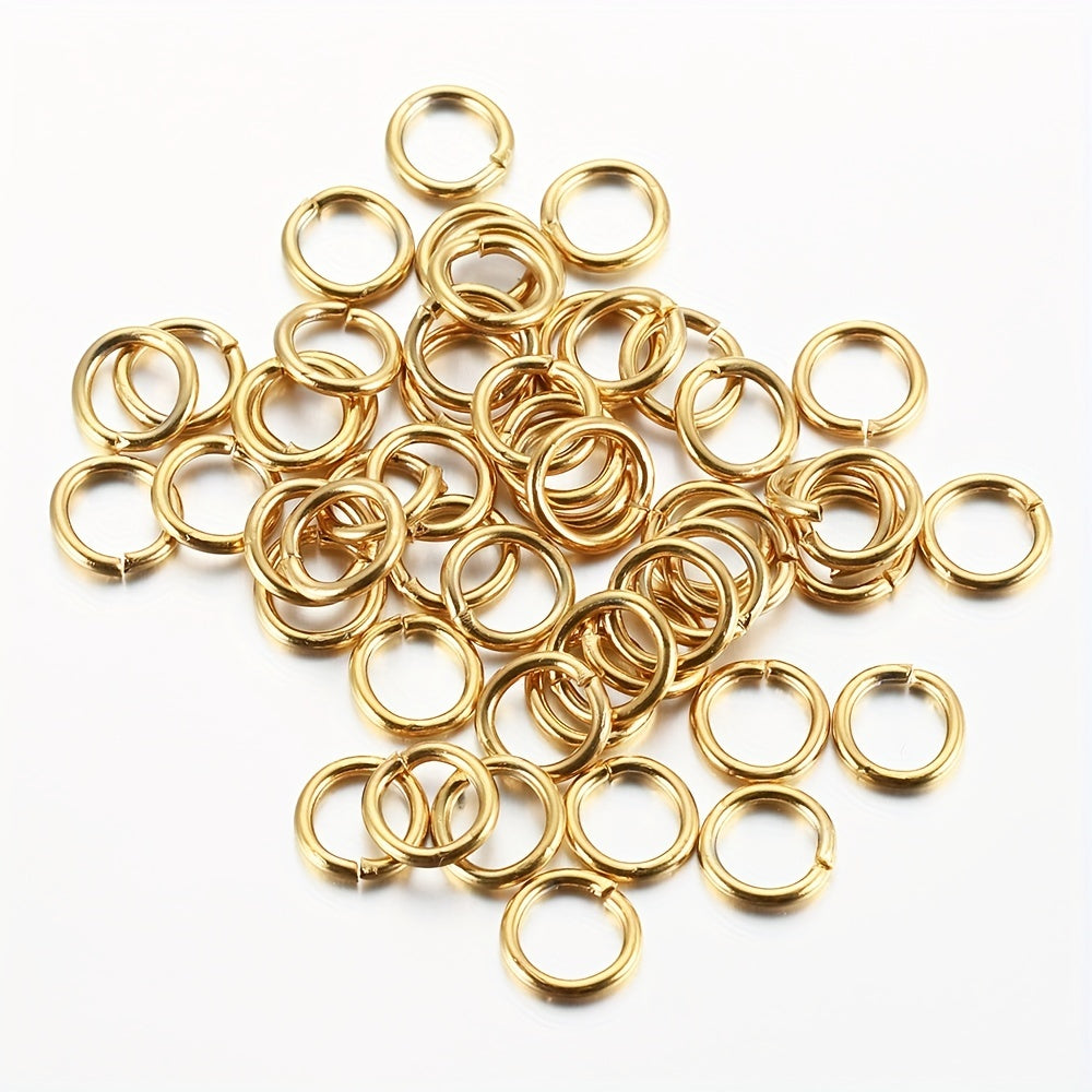 100pcs Stainless Steel Split Rings Openable Rings Connectors 10mm