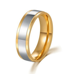 Titanium Steel Couple Ring Wedding Ring 4mm 6mm Wide Band Ring Men Women Love