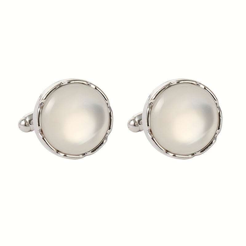 Faux Pearl Cufflinks Set Wedding Business Gift